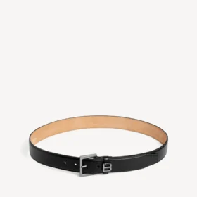 Cinturón de hombre con forma de Hourglass en negro