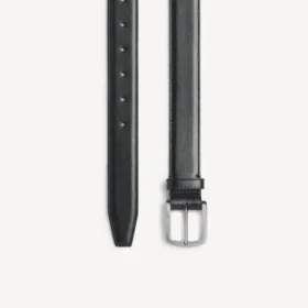 Cinturón de sastrería para hombre en negro