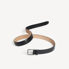 Cinturón de sastrería para hombre en negro