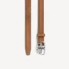 Cinturón delgado BB para mujer en color camel