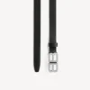 Cinturón fino BB Hourglass para mujer en negro