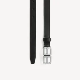 Cinturón fino BB Hourglass para mujer en negro