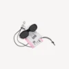 Colgante/llavero para hombre con diseño de boleto de tren en blanco/negro/rosa Colgante/llavero para hombre con diseño de boleto de tren en blanco/negro/rosa
