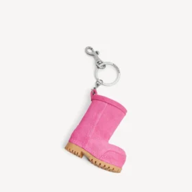 Colgante/llavero para mujer con mini bota Alaska en rosa