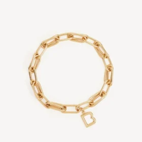 Collar «B Link» para mujer en oro brillante