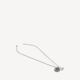 Collar con dijes de ancla en plata envejecida