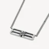 Collar con el ícono BB Icon en plata envejecida