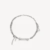 Collar «Typo Destroyed» en plata antigua Collar «Typo Destroyed» en plata antigua