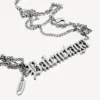 Collar «Typo Destroyed» en plata antigua Collar «Typo Destroyed» en plata antigua