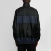 Cortavientos de nylon con patchwork y cremallera completa «Azul marino y negro» 623019TIO544100