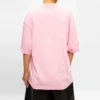 Cuello redondo, manga corta, rosa 641532TJVI31401