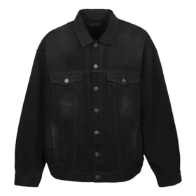 Denim Political Campaign Jacket with Adhesive Tape «Black» 724651TNW111700