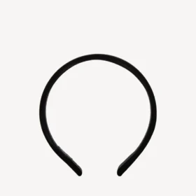 Diadema plana Holli para mujer en negro/plata brillante