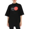 Diseño holgado estilo uniforme retro, manga corta, negro 620941TIV791000