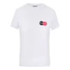 Estampado, cuello redondo, manga corta, blanco 612964TIV799000