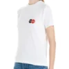 Estampado, cuello redondo, manga corta, blanco 612964TIV799000