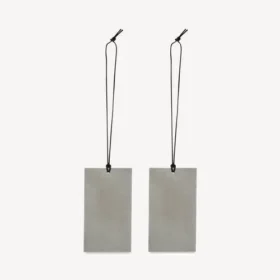Etiqueta perfumada en gris