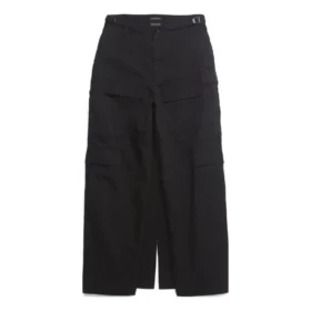 Falda-pantalón cargo tipo delantal «Negro» 748599TKP271000