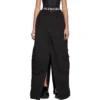 Falda-pantalón cargo tipo delantal «Negro» 748599TKP271000