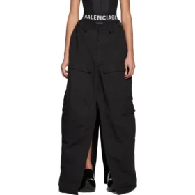 Falda-pantalón cargo tipo delantal «Negro» 748599TKP271000
