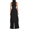 Falda-pantalón cargo tipo delantal «Negro» 748599TKP271000