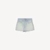 Falda-pantalón para mujer en azul claro