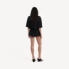 Faldapantalón mini entallado para mujer en negro Faldapantalón mini entallado para mujer en negro