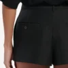 Faldapantalón mini entallado para mujer en negro Faldapantalón mini entallado para mujer en negro