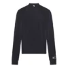 FW21 Camiseta deportiva de corte ajustado, manga larga, color negro 6617534B0B11077