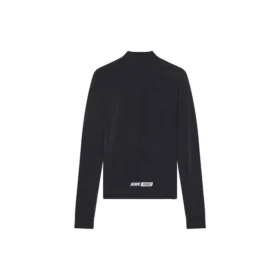 FW21 Camiseta deportiva de corte ajustado, manga larga, color negro 6617534B0B11077