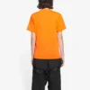 FW21 Camiseta elástica de corte ajustado y manga corta, color naranja 661705TKVH57513