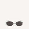 Gafas de sol Gossip Oval AF en plateado/negro