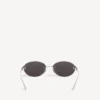 Gafas de sol Gossip Oval AF en plateado/negro