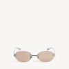 Gafas de sol Gossip Oval AF en rutenio oscuro/marrón