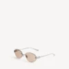 Gafas de sol Gossip Oval AF en rutenio oscuro/marrón