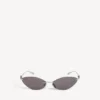 Gafas de sol Nano Cat para mujer en color plateado