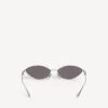 Gafas de sol Nano Cat para mujer en color plateado