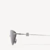 Gafas de sol Nano Cat para mujer en color plateado