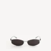 Gafas de sol Nano D-Frame para mujer en color plateado