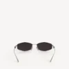 Gafas de sol Nano D-Frame para mujer en color plateado