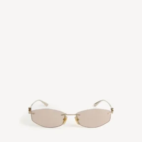 Gafas de sol Nano D-Frame para mujer en dorado claro