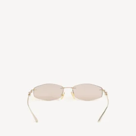 Gafas de sol Nano D-Frame para mujer en dorado claro