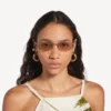 Gafas de sol Nano D-Frame para mujer en dorado claro