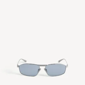 Gafas de sol para hombre Tag 3.0 con montura en forma de D en color plateado