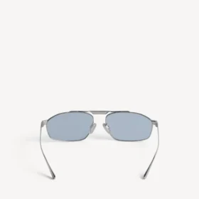 Gafas de sol para hombre Tag 3.0 con montura en forma de D en color plateado