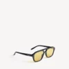 Gafas de sol Pilot para uso diario para hombre en negro/amarillo
