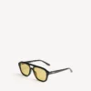 Gafas de sol Pilot para uso diario para hombre en negro/amarillo