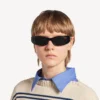 Gafas de sol rectangulares Cosmo para mujer en negro