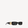 Gafas de sol rectangulares Dynasty en negro
