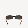 Gafas de sol rectangulares Dynasty para mujer en color havana medio